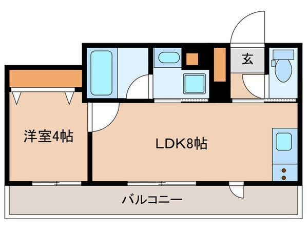 ラ・ペルラ市谷砂土原町の物件間取画像